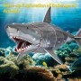 Puzzle 3D National Geographic animale pe cale de disparitie Marele rechin alb 72 piese
